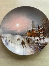furstenberg winter scene plate