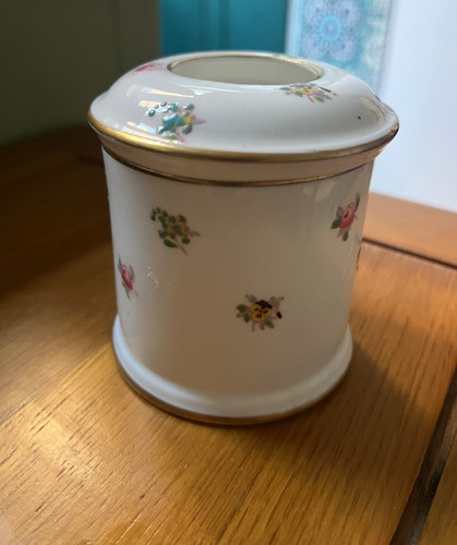 Hair receiver with - hair, vintage