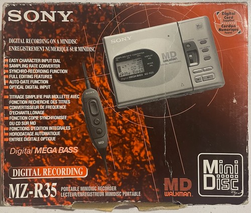 Boxed sony r35 portable - sony, mz-r35