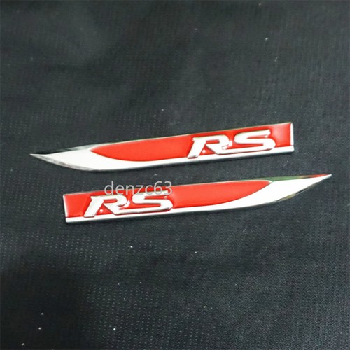 Pair red silver - pair, chrome