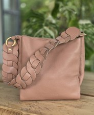 Russell And Bromley BLOSSOM Pink Grainy Leather Small Shoulder Tote Bag