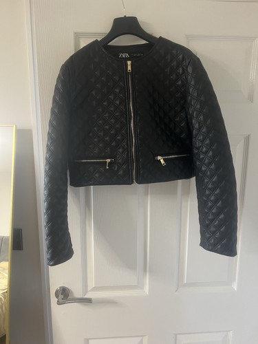 Zara women black biker - women’s,