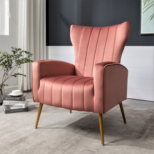 Velvet accent chair - chair, with
