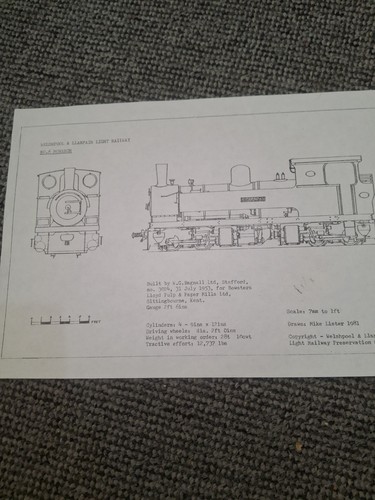 7mm scale drawing - drawing, welshpool