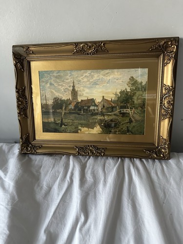 Vintage framed oil painting - framed,