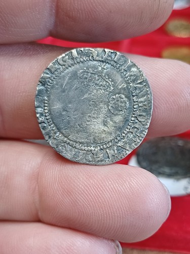 Elizabeth sixpence 1590 - elizabeth,