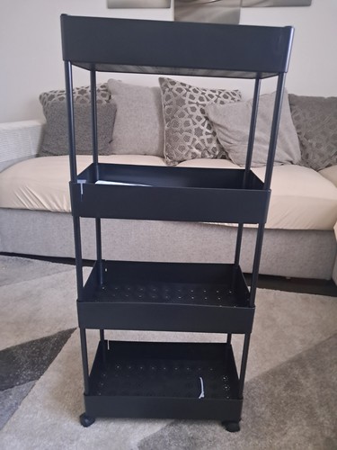 Slim storage cart tier - cart, 4-tier