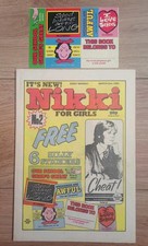 NIKKI COMIC #2 WITH FREE GIFT SILLY STICKERS 2nd MARCH 1985