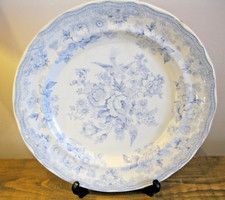 Antique Burgess & Leigh, Hill Pottery Asiatic Pheasants Plate/Charger Dated 1888