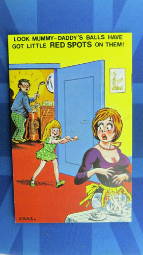 Saucy bamforth comic postcard - saucy,