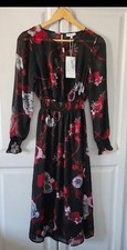 Warehouse Floral Midi Dress