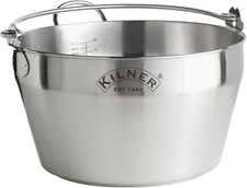 Kilner 8 Litre Stainless Steel Preserving Pan with Encapsulated Base Ideal for J