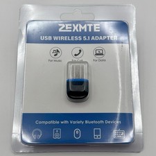ZEXMTE Mini Bluetooth 5.1 USB Adapter Dongle for PC Laptop – 20m Range
