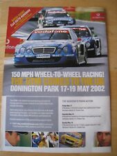 DTM COMES TO THE UK DONINGTON PARK 17-19 MAY 2002 ADVERT A4 FILE 27