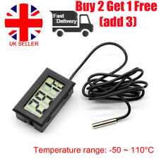 Fish Tank Water Thermometer Digital LCD Aquarium Temperature Fridge Freezer UK