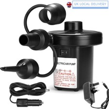 ELECTRIC AIR PUMP INFLATOR FOR INFLATABLES CAMPING BED MATTRESS SWIMMING POOL