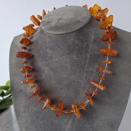 Baltic amber necklace nugget - baltic,