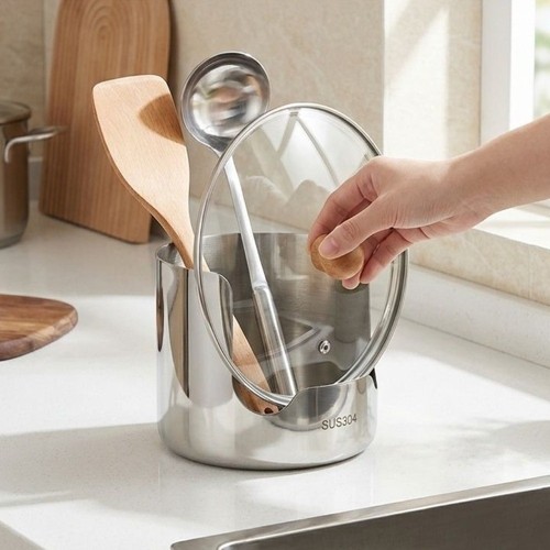 Spoon rest pot lid - spoon,