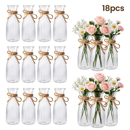 18pcs set plastic vases - 18pcs,