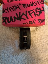 Punky Fish Ladies Quartz Watch,  Black Leather Strap,  Boxed