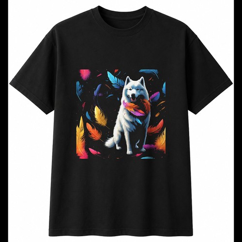 Detailed samoyed with - detailed,