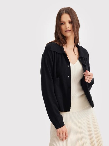 Pure 100 cashmere cardigan - cashmere,