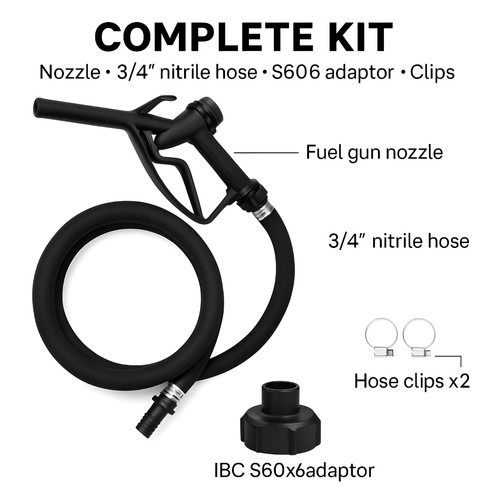 Fuel gun nozzle kit - gun,