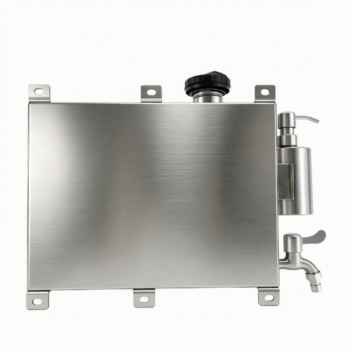 Truck water tank with faucet - tank,