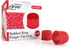 2 X 10 Pack Griply Medium Rubber Fingertip Protector Finger Pads Bargain Multi