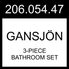 IKEA GANSJON GANSJÖN 3-piece