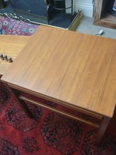 Mid-Century Swedish Teak Casino Side Table by Sven Engström & Gunnar Myrstrand f