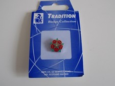 Lancashire pin badge red rose
