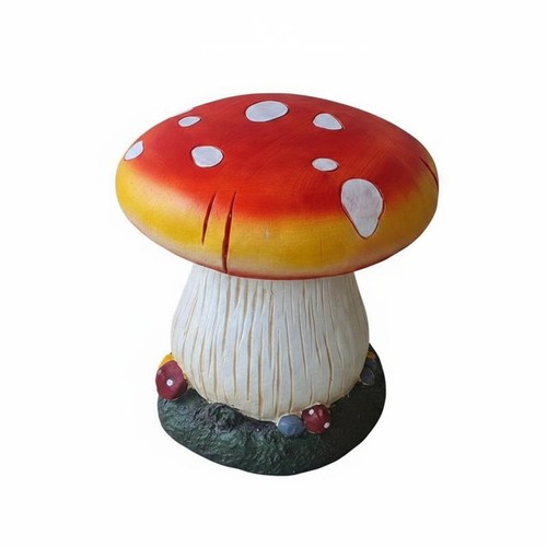Toadstool garden stool bright - garden,