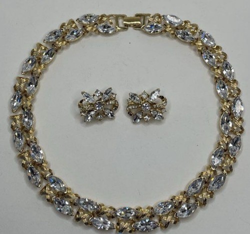 Napier gold tone - tone, faceted