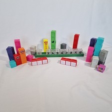 Toy Counting Blocks Assorted inc Number Jacks Stand Plain, Face & Number Blocks