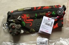 Kipling - BNWT - FREEDOM Pencil Case/Makeup Bag - ‘MONKEY FRIENDS’ Khaki 