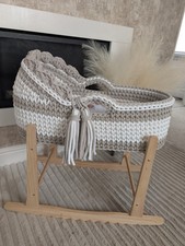 Crochet Moses Basket 67cmx30cm Pre-order 8 Week Turnaround NOT STAND Any Colour