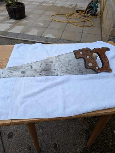 Henry disston panel saw - disston, 22"
