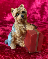 Sherratt & Simpson Yorkshire Terrier Yorkie with Suitcase Dog Figurine