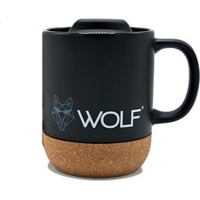 Wolf Ceramic Mug Black Edition
