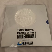 Sainsburys Makers Of The Millenium Medal Collection Complete Coin Set, Vintage