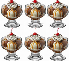 Set glass dessert bowls - 6,