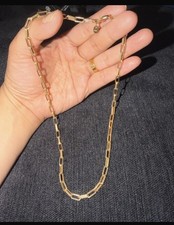 18ct Gold Paperclip Chain