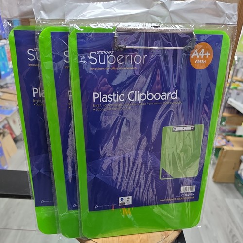 Green plastic clipboard - plastic,