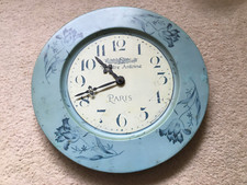 Vintage style tin clock by