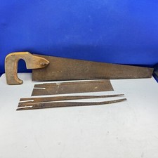 Hobby Saw With 4 Blades. Restoration Project Wooden Handle Antique