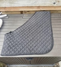 A Black Quilted Horse Rug Bib