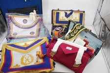 F x3 Vintage Collection Of Masonic Cases Of Regalia And Other Items