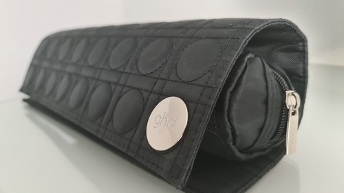 Ghd black quilted zippered - black,