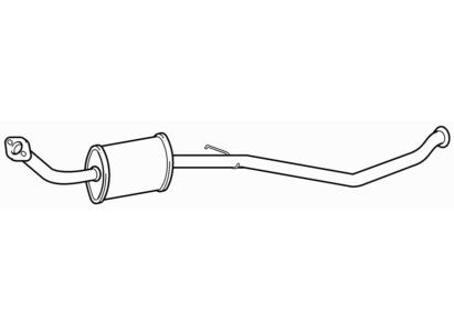 Centre exhaust middle silencer - middle,